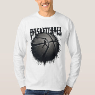 Macabre Dreams: Eerie Basketball Illustrations  T-Shirt