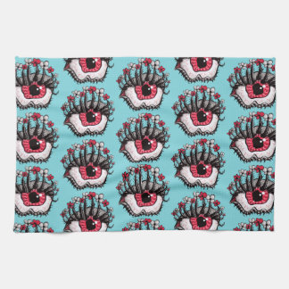 Macabre Eye Creepy Witchy Goth Kitchen Towel