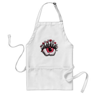 Macabre Eye Melt Creepy Psychedelic Dark Art Adult Apron