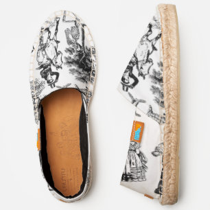 macabre halloween regency skeleton toile espadrilles