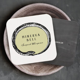 Macabre Serpent Square Business Card