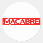 Macabre Stamp Classic Round Sticker