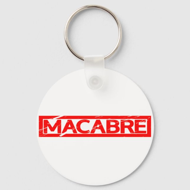 Macabre Stamp Keychain (Front)