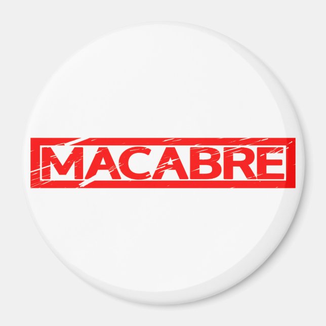 Macabre Stamp Magnet (Front)