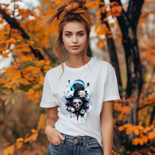 Macabre Witchs Head T_shirt