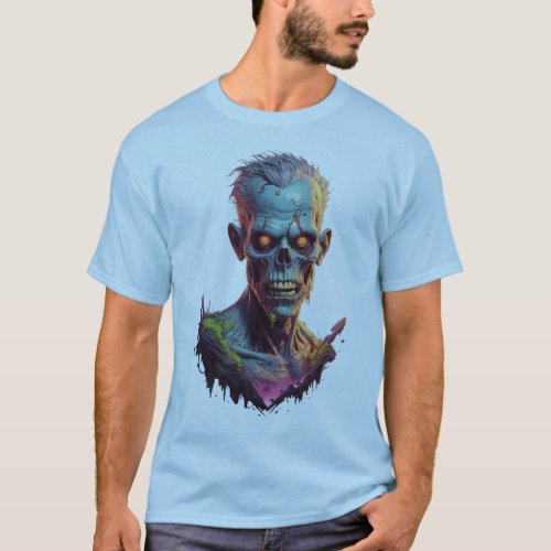 Macabre Zombie Fantasy Artistic T_Shirt
