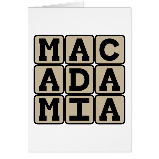 Macadamia, Hawaiian Nut (Front)