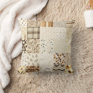 Macadamia Nut Cheat Quilt Pattern 2025 Throw Pillow