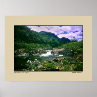 Macal River Falls - Black Rock - Belize Poster