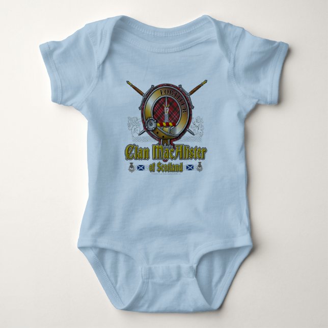 MacAlister Clan Badge Baby Bodysuit (Front)