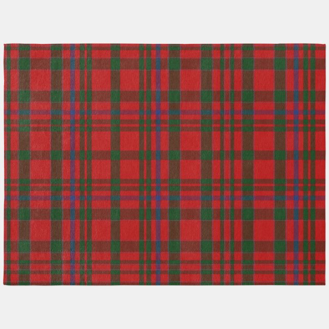 MacAlister Clan Tartan Red & Green Rug (Front)