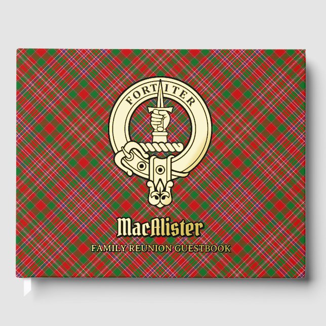 MacAlister Family Reunion Foil Guest Book (Front)