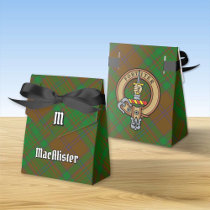 MacAlister of Glenbarr Crest over Hunting Tartan Favor Boxes