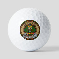 MacAlister of Glenbarr Crest over Hunting Tartan Golf Balls
