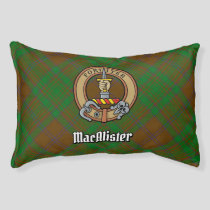 MacAlister of Glenbarr Crest over Hunting Tartan Pet Bed