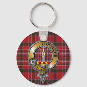 MacAlister Tartan & Badge Keychain