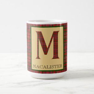 MacAlister Tartan Monogram M Coffee Mug