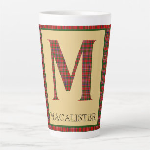 MacAlister Tartan Monogram M Latte Mug
