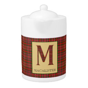 MacAlister Tartan Monogram M Teapot