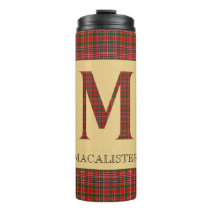 MacAlister Tartan Monogram M Thermal Tumbler