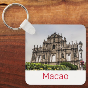 Macao Ruin of St. Paul's Church China Souvenir Keychain