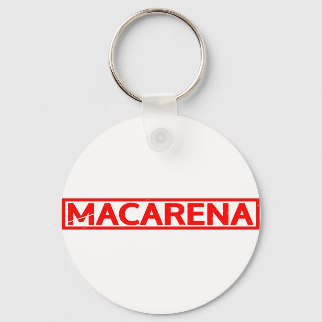 Macarena Stamp Keychain (Front)