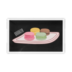 Macaron cartoon illustration acrylic tray