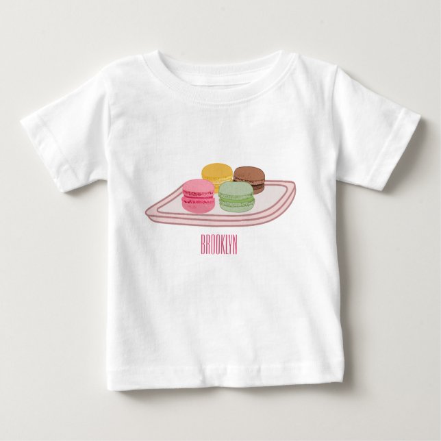 Macaron cartoon illustration  baby T-Shirt (Front)