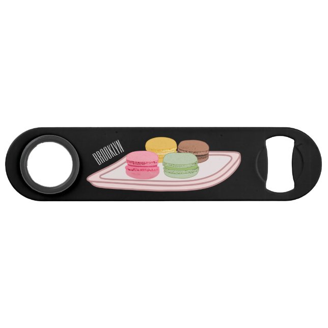 Macaron cartoon illustration  bar key (Front (Horizontal))