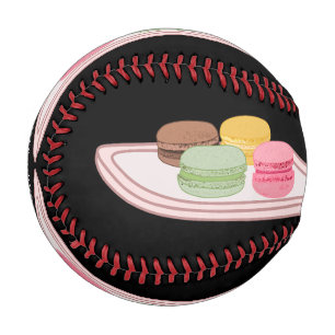 Macaron cartoon illustration baseball
