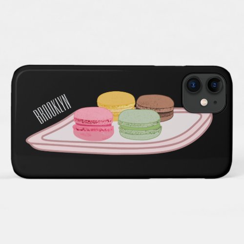 Macaron cartoon illustration  iPhone 11 case