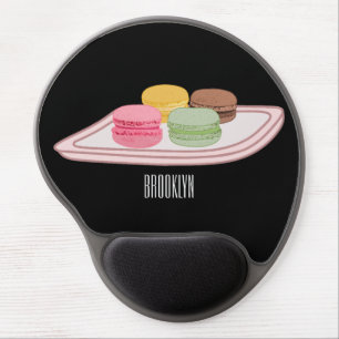 Macaron cartoon illustration gel mouse pad