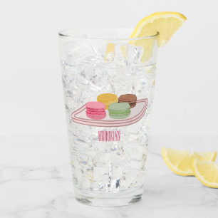 Macaron cartoon illustration glass
