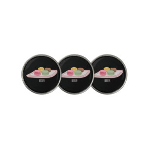 Macaron cartoon illustration golf ball marker