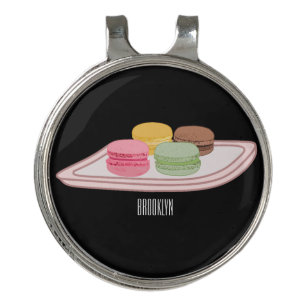 Macaron cartoon illustration golf hat clip