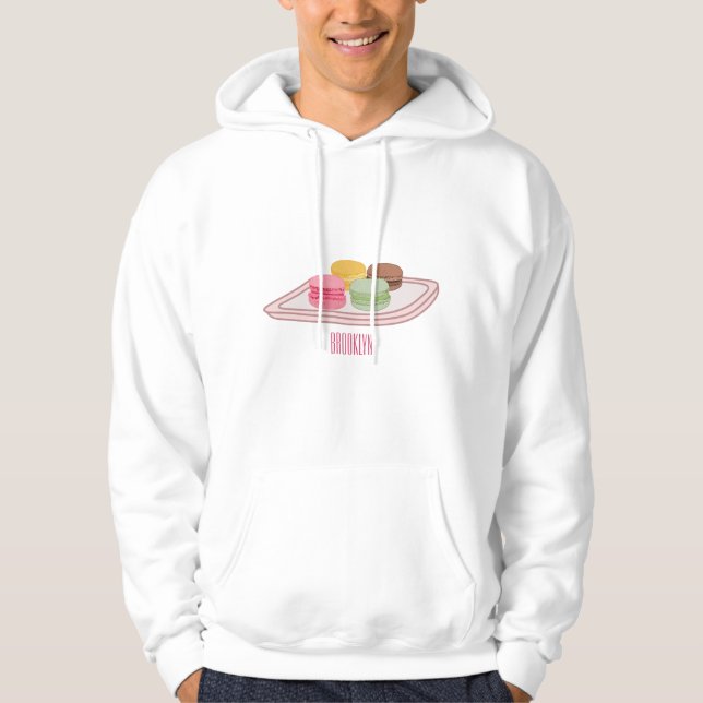 Macaron cartoon illustration  hoodie (Front)