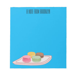 Macaron cartoon illustration notepad