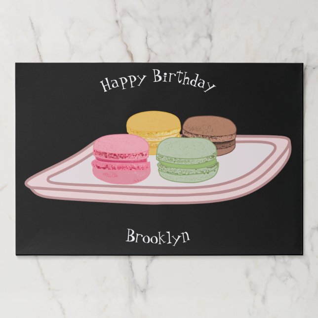 Macaron cartoon illustration paper pad (Front)