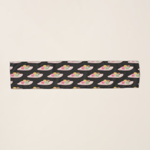 Macaron cartoon illustration scarf