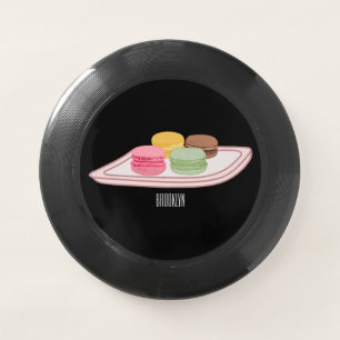 Macaron cartoon illustration Wham-O frisbee