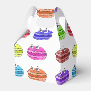 Macaron Cartoon Pattern Favor Boxes