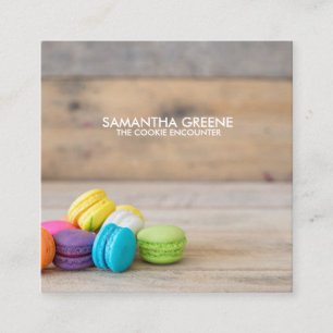 Macaron Cookie Business Card