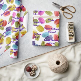 Macaron Cookies Pattern All Occasion Template