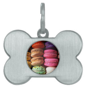 macaron cookies pet tag