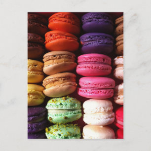 macaron cookies postcard