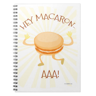  Macaron Dance Cookie Cute Cartoon Fun Art Notebook