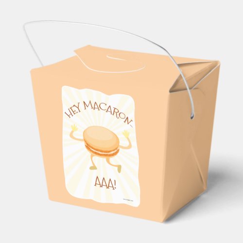 Macaron Dance Cookie Cute Fun Baking Time Favor Boxes