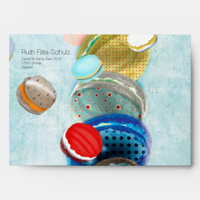 Macaron delicious filling envelope (Front)