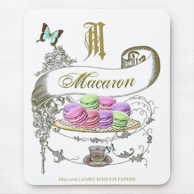 Macaron, French Inspired Mouse Pad (Front)