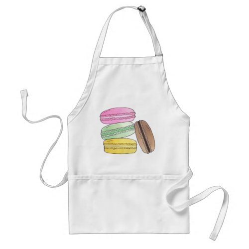 Macaron French Pastry Cookies Macarons Patisserie Adult Apron